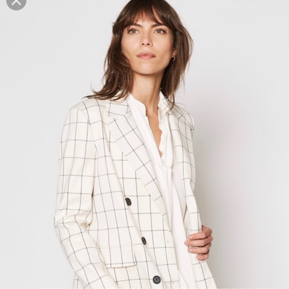 Joie Harlene Blazer Antique White Size 6 - Picture 2 of 6